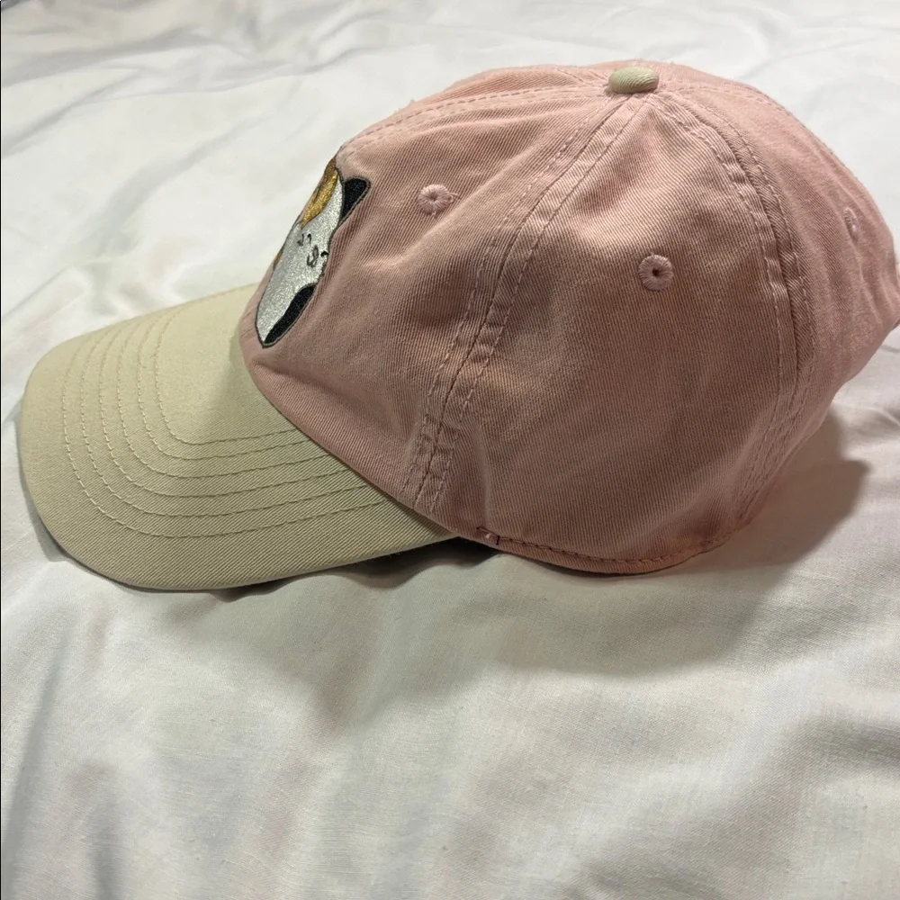Squishmallow Cam the Cat Pink & Tan Embroidered Dad Hat Cap | Adjustable | EUC - Picture 2 of 4